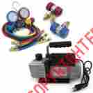 003-pt-30132 4-valve 002-au-20386 Onebigoutlet Dual Gauge Diagnostic Freon A C Manifold Tester 4cfm 1 3hp Vacuum Pump