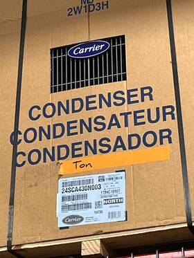 Carrier 24sca430n003 2.5 Ton Central Air Conditioner Condenser 16 Seer / 13.4 Se