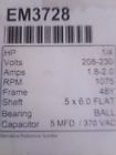 Em3728 Economaster Hp Rpm Amp Volts Frame 786674019554