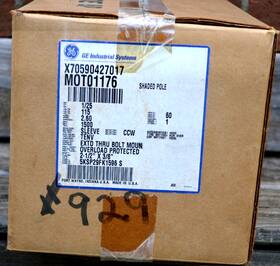 5ksb29fk1596s General Electric X70590427017 Ge Shaded Pole 115v 2.60amp 1500rpm 1/25hp Motor