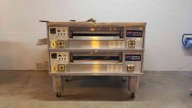 Ps570g Middleby Marshall Natural Gas Double Stacked Stainless Oven As-is