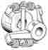 Yoke-186410 Pwhz-6291 Ssc-783 Strainer Screen Cylinder Coupler To Fit Bell Gossett 5 8 Keyway X 1 2