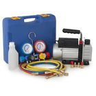 002-au-20348 R404a 003-pt-30131 Onebigoutlet R410 Ac Refrigeration Kit A C Manifold Gauge 1 3hp 3cfm Air Vacuum Pump