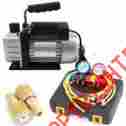 R404a Onebigoutlet 4 Valve Manifold Dual Gauge R410a R22 A C Hvac Case 3cfm Vacuum Pump Set