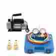 002-au-20424 R407c 003-pt-30131 Onebigoutlet Combo R410 R22 R134 Ac Manifold Gauge Set 3cfm Rotary Vacuum Pump 1 3hp