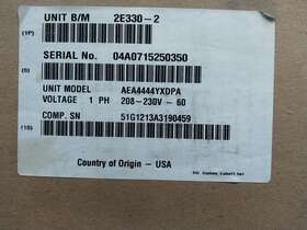 2e330-2 Tecumseh Condensing Unit 208-230vac 1-phase Discontinued Nos