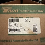 Taco 007-HF5 Cast Iron Circulator Pump, 1/25 Hp 115V 60 Hz 2001-1157 Black Nos. Fixed Price $124.95.