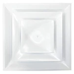 American Louver STR-C-6W Ceiling DIFFUSER,WHITE,6" Duct Size 52CE92. Fixed Price $66.60.