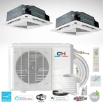 28000 Btu Air Conditioner Dual Zone Cassette Mini Split Heat Pump 9000 18000. Fixed Price $3804.95.