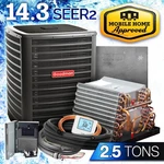 Goodman R32 2.5 Ton Ac Condenser & Coil Mobile Home Air Conditioning System Kit. Fixed Price $3438.00.