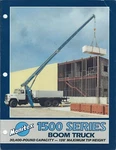 Equipment Brochure - Manitrex 1570 1500 Series Boom Truck Crane 1989 (E5934). Fixed Price $13.73.