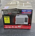 Lg 23,000 Btu Window Air Conditioner Cooling & Heating LW2423HR 1400 Sq Ft Read. Fixed Price $700.00.