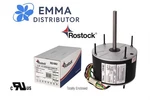 Rostock A/c Condenser Fan Motor 1/6 Hp 230V 825 Rpm Cw/ccw Shaft 1/2" Ul Approv. Fixed Price $145.00.