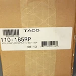 Taco 110-185RP Circulator Pump Motor 1/8 Hp 115V 60HZ Single Phase 1725RPM. Fixed Price $320.00.