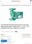 Taco Brand Pump/cartridge Circulator 0070-VRF5-IFC New In Box. Fixed Price $99.00.