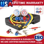Hvac Car Kit Pump Manifold Gauge Air Freon Vacuum Tester Recharge Refrigeration. Fixed Price $55.99.