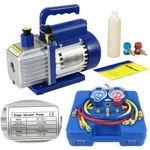 Dual Gauge A/c Diagnostic Manifold Tester Set R134A + 3CFM 1/4HP Vacuum Pump Kit. Fixed Price $103.58.