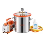 Vevor Gallon Vacuum Chamber With Pump 3.5 Cfm Single Stage Degassing. Fixed Price $129.99.