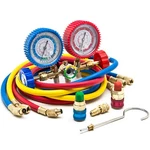 Dual Gauge A/c Diagnostic Manifold Tester Set Hvac R12 R502 Charging Kit. Fixed Price $24.04.