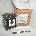 New In Box Eaton Cutler-hammer C25FNF375AC Contactor 75-AMP 120VAC 3-POLES. Fixed Price $159.99.