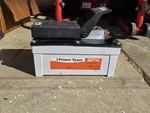 Power Team PA6M Air Over Hydraulic Foot Pedal Pump Aluminum Reservoir Oem. Fixed Price $350.00.