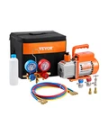 Vevor 3.5 Cfm Hvac Single Stage Rotary Vane Vacuum Pump And Manifold Gauge Kit. Fixed Price $116.90.