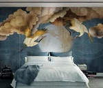 3D Yellow Cloud Crane G4511 Wallpaper Murals Removable Self-adhesive Honey. Fixed Price $182.90.
