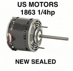 New Sealed Us Motors 1863 1/4 Hp Blower 115V 1075 Rpm Spd Emerson X000. Fixed Price $89.00.