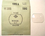 Suc W385 Watch Crystal For Master - 20.2 X 14.3 Mm Replacement / Repair Part. Fixed Price $9.95.