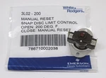 White Rodgers Manual Reset Snap Disc Limit Control L200 3L02-200. Fixed Price $18.95.