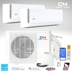 18000 Btu 230V Dual Zone Mini Split Heat Pump Air Conditioner 22.5 Seer. Fixed Price $1771.10.