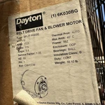 Dayton 6K030BG Belt Drive Fan And Blower Motor 1/3 Hp New. Fixed Price $154.34.