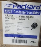Packard 43732 Hp 1/4 Rpm 1075 208/230V Condenser Fan Motor. Fixed Price $60.00.