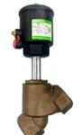 Asco E290A020 2/2 Nc Bronze Pneumatic Angle Seat Piston Valve 1-1/2". Fixed Price $375.00.