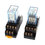 Uxcell Pcs 110/120V 5A Coil 35MM Din Rail 4PDT 14PIN Power Relay + Base. Fixed Price $24.99.
