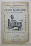 Snow Steam Works, Buffalo Ny, Circular Including Fire Pumps. Fixed Price $19.95.