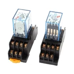 Uxcell Pcs 110/120V 5A Coil 35MM Din Rail 4PDT 14PIN Power Relay + Base. Fixed Price $19.69.