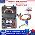 Refrigerant Manifold Gauge Vacuum A/c Charging Air Conditioner 5 Ft Hose W/ Case. Fixed Price $55.99.