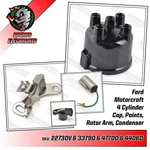 Ford Motorcraft 4 Cylinder Right Hand Points Condenser Cap Rotor Arm Fomoco. Fixed Price $53.75.