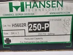 Hansen H5602R/250P . New In The Box Relief Valve 3/4 X1 Ammonia Refrigerant. Fixed Price $350.00.