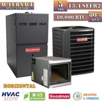 Goodman 5 Ton 13.4 SEER2 & Gas Furnace System 80% Afue 80K Btu Horizontal R32. Fixed Price $6172.00.