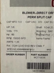 Servicefirst Oem MOT19036 Motor 3SPD 1500RPM 115V 1/8HP Trane Hvac Capacitor. Fixed Price $329.00.