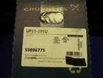 New Genuine Grundfos UP15-29SU 59896775 Water Circulator Stainless Steel 115V. Fixed Price $315.00.