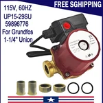 UP15-29SU Circulator Pump W/ Line Cord 1-1/4" Union 1/8 Hp 115V 60HZ 59896776. Fixed Price $56.13.