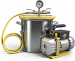 Gallon Vacuum Chamber With Pump Kit, 3.5 Cfm Stainless Steel. Fixed Price $193.50.