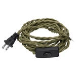 Uxcell 15FT 18/2 Cloth Covered Lamp Cord With Plug, Vintage Linen Color. Fixed Price $24.51.