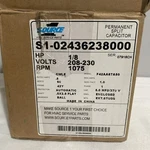 Source S1-02436238000 1/8 Hp 1075 Rpm, 208-230V, Condenser F42AA67A50. Fixed Price $94.00.