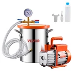 1.5 Gallon Vacuum Chamber 3.5CFM Single Stage Pump Degassing Kit. Fixed Price $117.99.