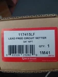 Bell & Gossett, 117415LF, 1M41, Lead Free Circuit Setter, 3/4" Npt. Fixed Price $99.00.