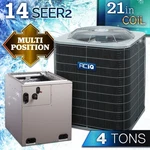 Aciq Ton Condenser Unit & 21" Evaporator Coil R454B Air Conditioning System. Fixed Price $3126.00.